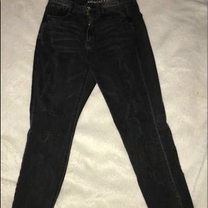 Black ripped American Eagle jeans